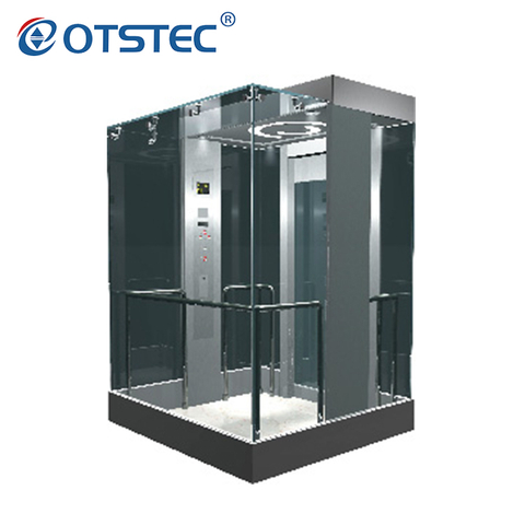 Небольшие экскурсионные лифты из нержавеющей стали с машинным отделением 