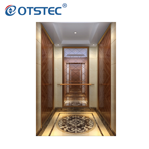 Автомобильный пассажирский лифт из розового золота repuestos de ascensores